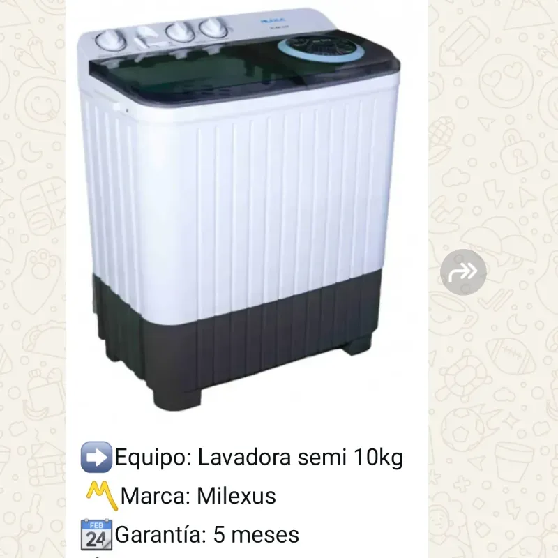 Lavadora semiautomática 10 kg
