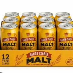 Media caja de malta importada (12 latas )