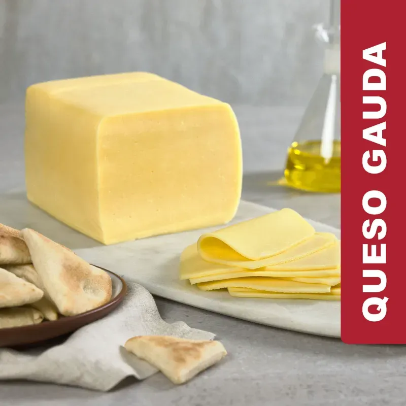 Medio bloque de queso gouda 