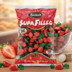 Paquete de caramelos de fresa
