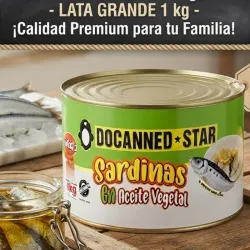 SARDINAS EN ACEITE VEGETAL (1KG)