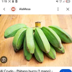 2 manos de platano burro