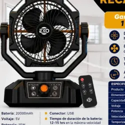 Ventilador recargable
