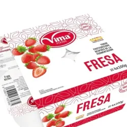 Yogurt de Fresa 4u  (100g)