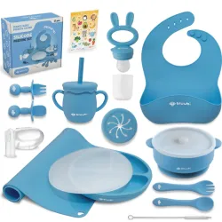 Set de alimentación para bebes de silicona Deluxe