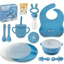 Set de alimentación para bebes de silicona Standard