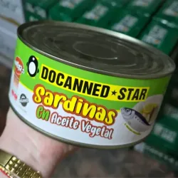 Latas Extra Grandes de Sardina en Aceite Vegetal 