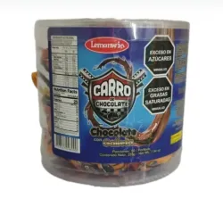 Pote de Carros de Chocolate 