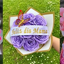 Ramo de Flores con Letrero