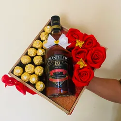 Caja de bombones y rosas 🌹 