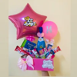 Caja doble globo 🎈 niñ@s 