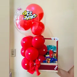 Caja globo burbuja 🫧 con peluches 🧸 