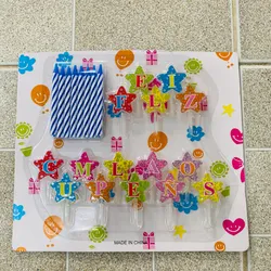 Cartel feliz cumpleaños en vela💝🎀