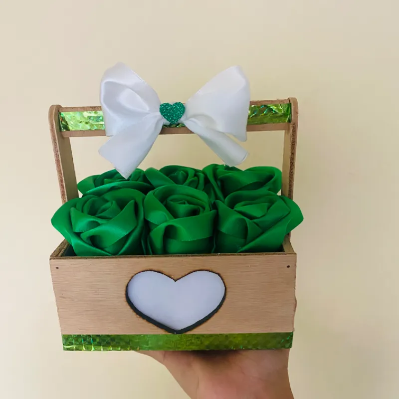 Mini Cesta de rosas 🌹 
