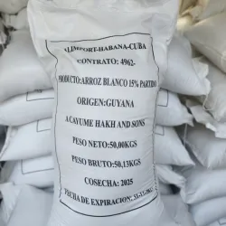 Arroz importado saco 50 kg 110 lb