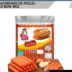 Salchichas de 3 kg sabor pollo 
