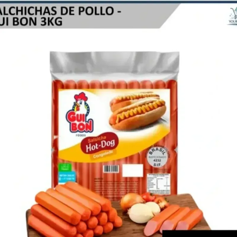 Salchichas de 3 kg sabor pollo 