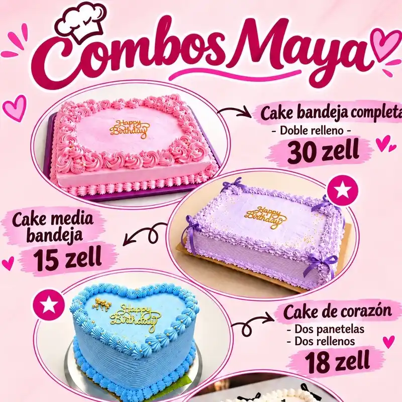 Pastel bandeja completa