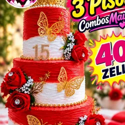 Pastel de 3 pisos