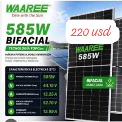 Paneles solares 585w