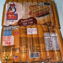 Paquete de 60 salchichas 3 kg