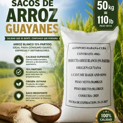Saco de arroz de 110 lb 