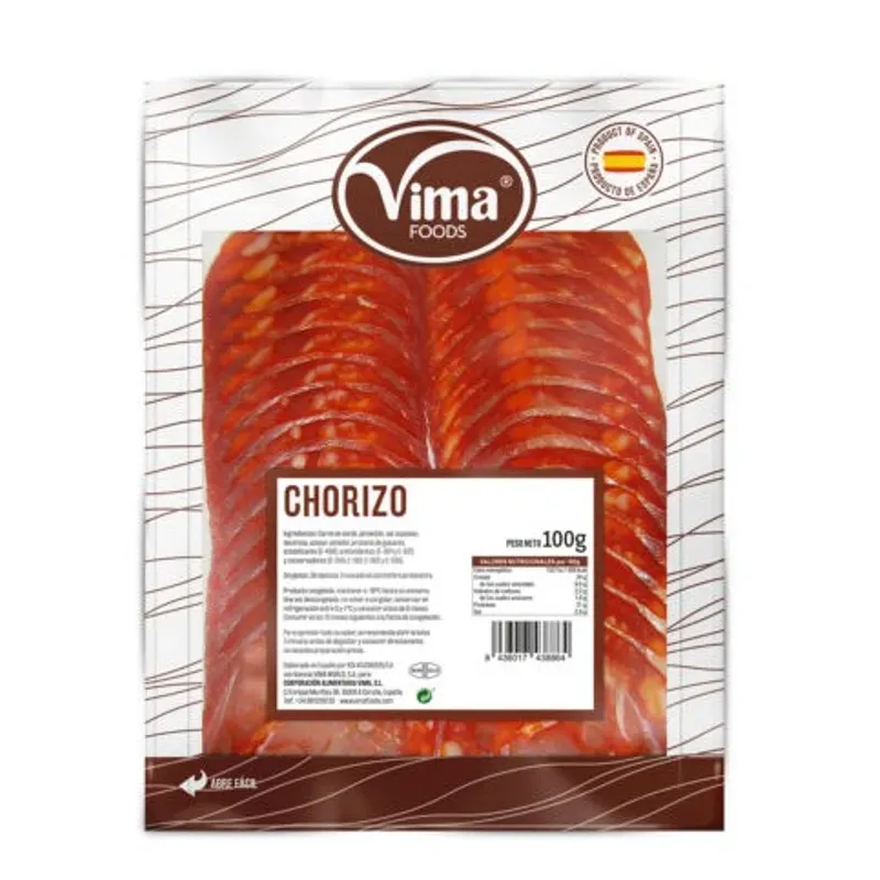 CHORIZO LONCHEADO 24 X 100 GR 1000357