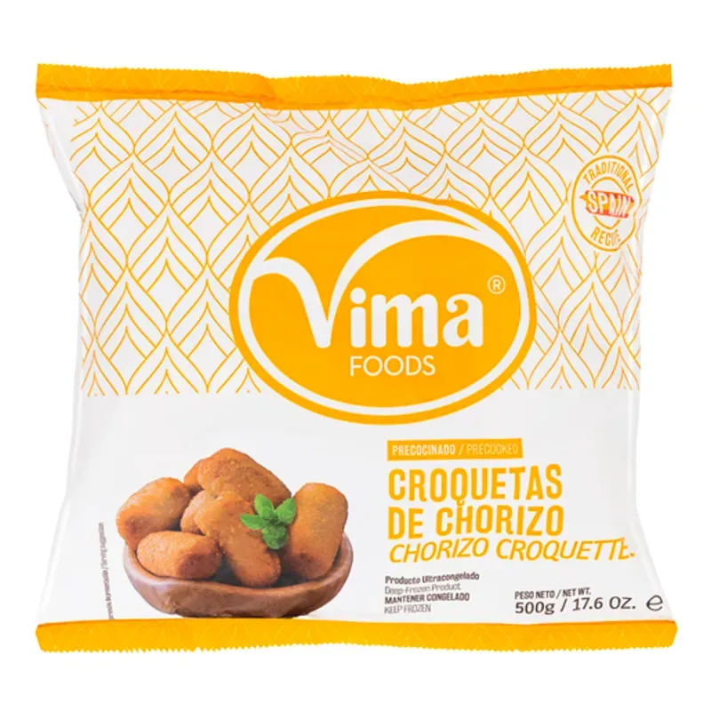 CROQUETA CHORIZO BOLSA 8X500 G 1000393