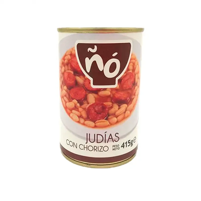 JUDIAS CON CHORIZO, 415 GR, C/12 UND 1001545