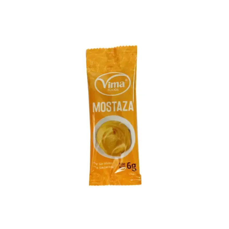 MOSTAZA, MINIDOSIS BOLSITAS 6 GR, VIMA C/204 UND 1001883