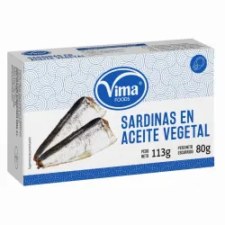 SARDINAS EN ACEITE VEGETAL 113 GR 1001400