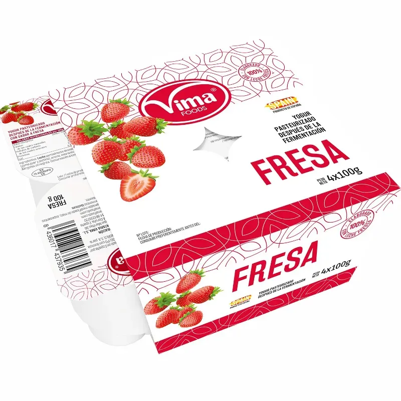 YOGOURT FRESA (SIN FRIO) 100gr C/ 48U 1001769