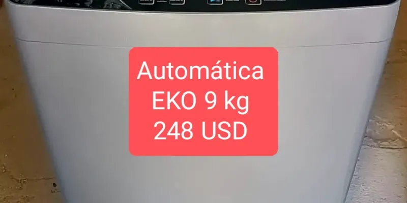 Lavadora automática EKO 9 kg