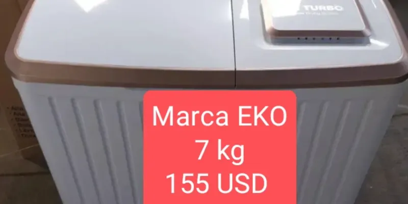 Lavadora Semiautomática de 7 kg Marca EKO