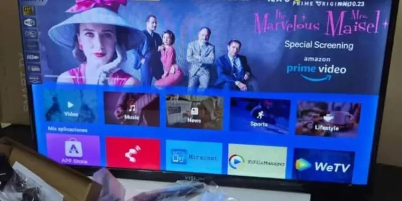 Smart TV Vision 32 pulgadas con cajita interna y soporte de pared