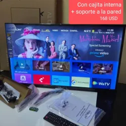 Smart TV Vision 32 pulgadas con cajita interna y soporte de pared