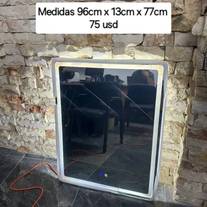 Espejo táctil de dos pasos de luces 