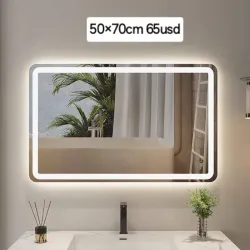 Espejo táctil de dos pasos de luces 