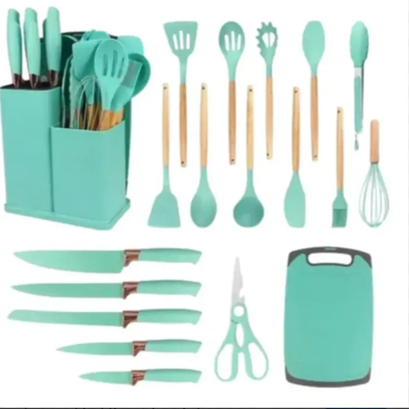 Juego de cuchillos y cucharones