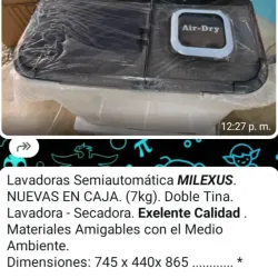 Lavadora Milexus 7kg