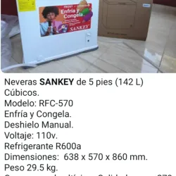 Nevera Sankey 5 pies 