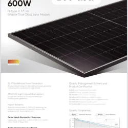 Panel solar 600w 30a