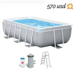 Piscina rectangular montable y desmontable