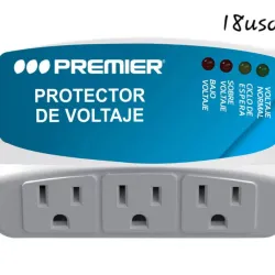 Protector de voltaje 110 v premier 3 toma