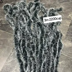 Rabo de gato negro y plateado 