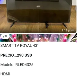 Samrt tv Royal 43 pulgadas 