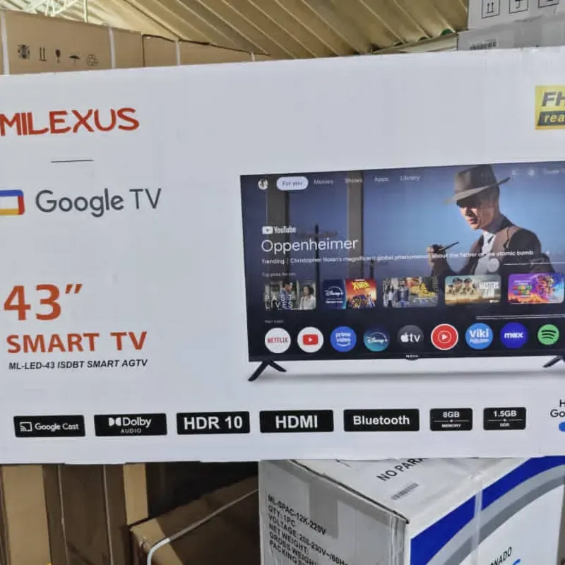 Smart tv Milexus 43+ cajita descodificadora 
