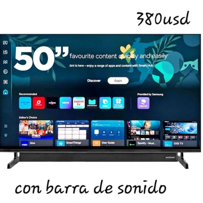 Smart tv premier 50 pulgadas con barra de sonido