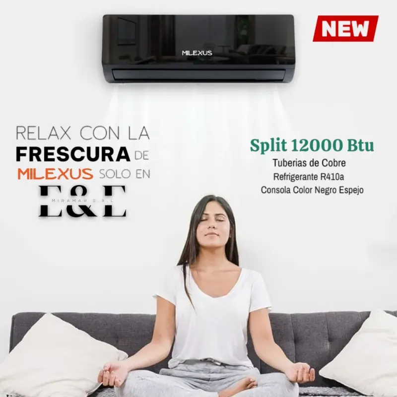 Split Milexus 1 TN color NEGRO ESPEJO 