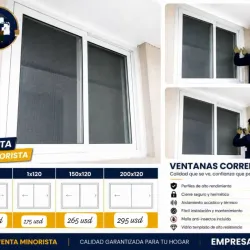 Ventanas de corredera blancas